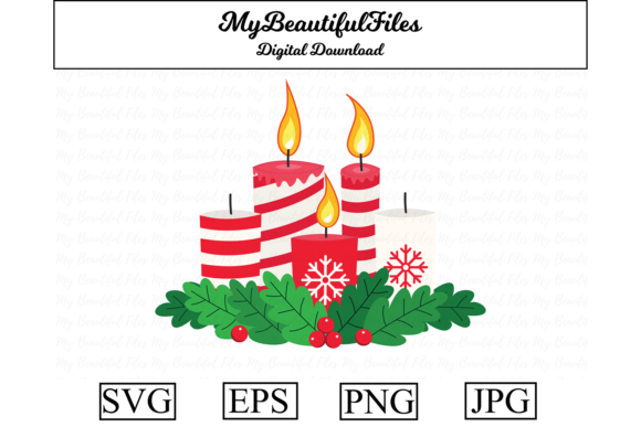 Download Christmas Candle Clipart Illustration - Illustration Collection
