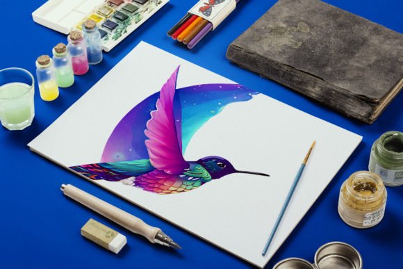 Download Beautiful Cute Hummingbird Illustration - Illustration Collection