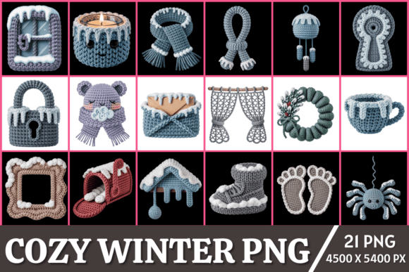 Download Cozy Winter Illustration PNG Bundle - Illustration Collection
