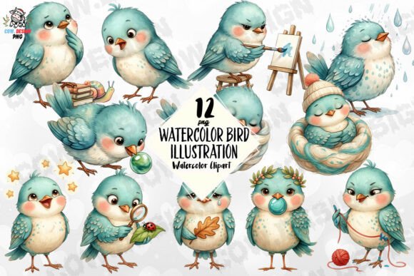 Download Watercolor Bird Illustration PNG - Illustration Collection
