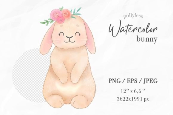 Download Watercolor Baby Bunny Illustration - Illustration Collection