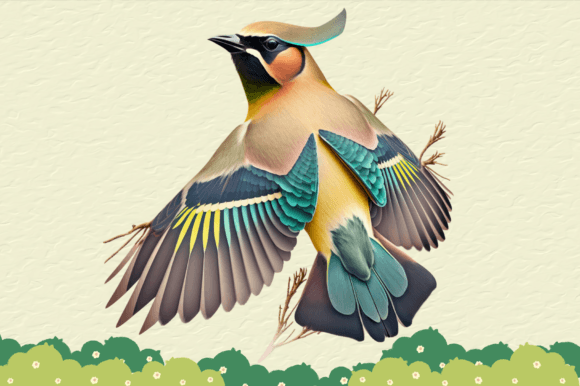 Download Digital Beautiful Bird Illustration Art - Illustration Collection