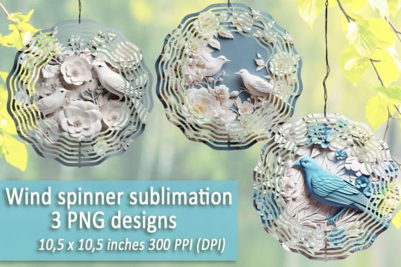 Download Wind Spinner Sublimation 3d Bird Bundle - Bird bundle Collection