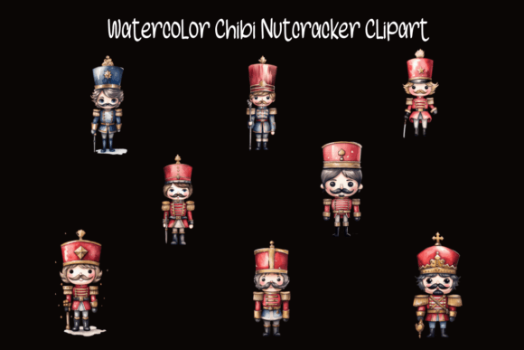 Download Watercolor Chibi Nutcracker Clipart - Premium Resources