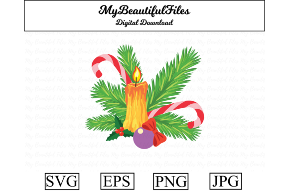 Download Christmas Candle Clipart Illustration - Illustration Collection
