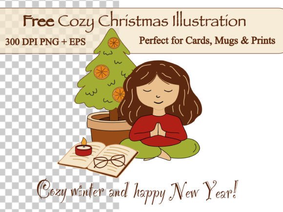 Download Free Cozy Winter Illustration | PNG+EPS - Illustration Collection